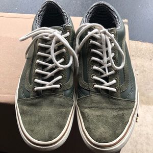 Green + houndstooth interior waterproof Vans